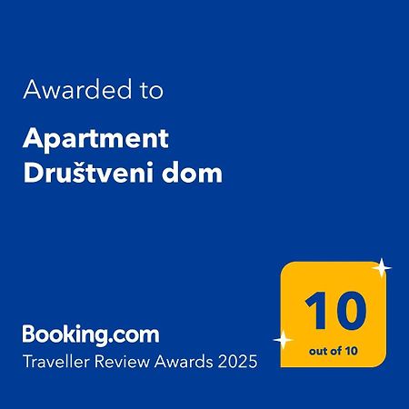 Apartment Drustveni Dom Saraybosna Dış mekan fotoğraf